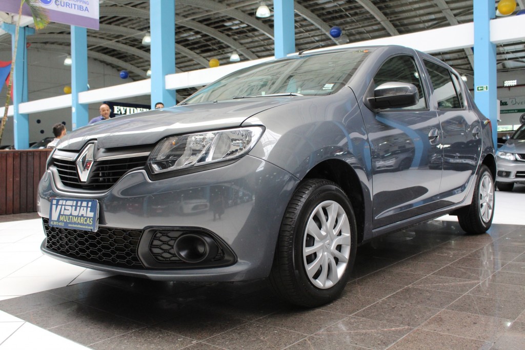RENAULT SANDERO EXPRESSION 1.6 FLEX 4P MANUAL - 2019 - CINZA RENAULT SANDERO EXPRESSION 1.6 FLEX 4P MANUAL - 2019 - CINZA
