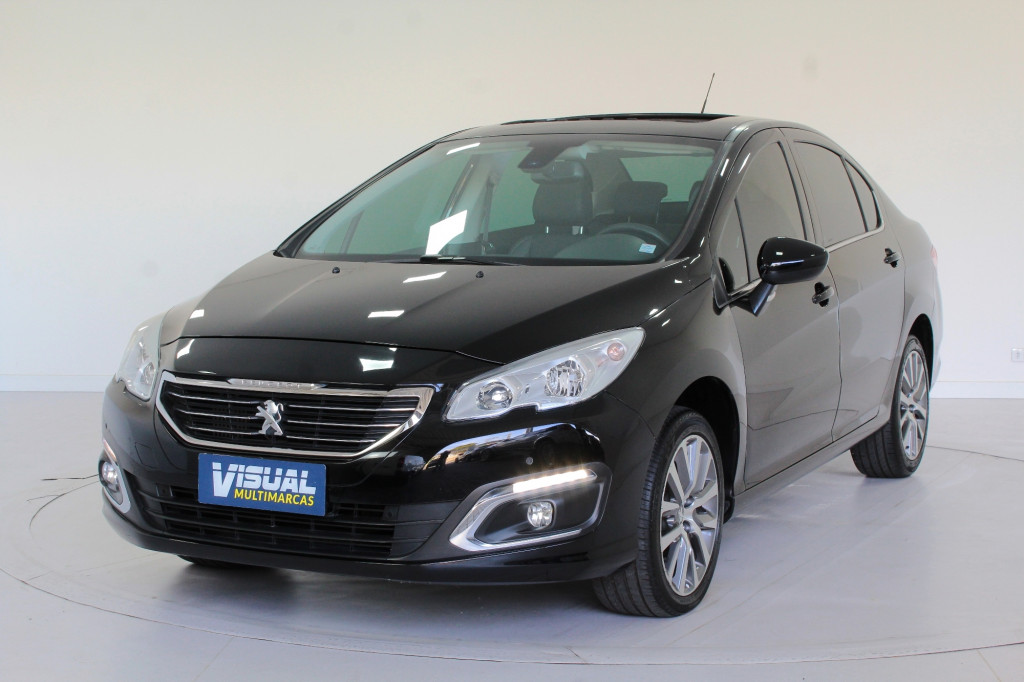 PEUGEOT 408 1.6 TURBO GRIFFE FLEX AUTOMÁTICO 6M - 2019 - PRETO PEUGEOT 408 1.6 TURBO GRIFFE FLEX AUTOMÁTICO 6M - 2019 - PRETO