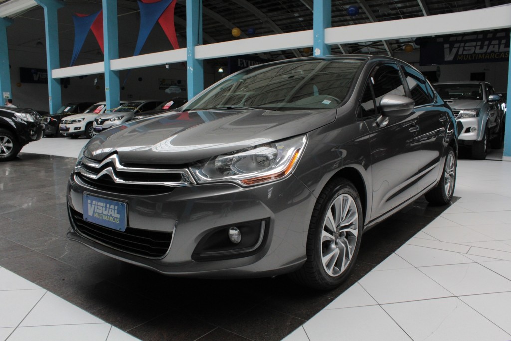 CITROËN C4 LOUNGE TENDANCE 2.0 FLEX 4P AUTOMÁTICO 6M - 2014 - CINZA CITROËN C4 LOUNGE TENDANCE 2.0 FLEX 4P AUTOMÁTICO 6M - 2014 - CINZA