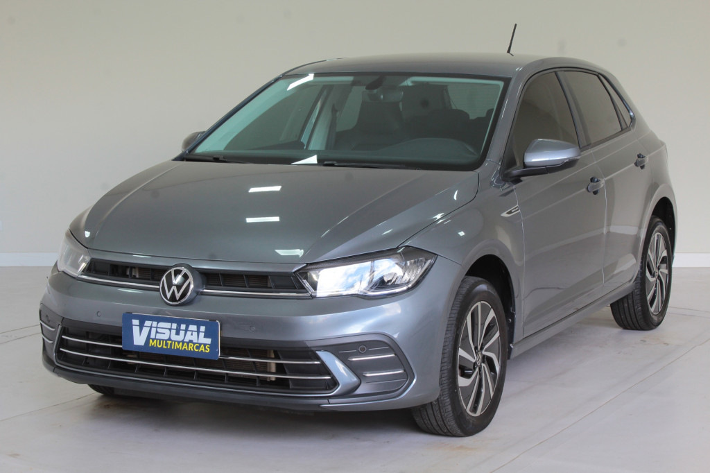 Imagem do veículo VOLKSWAGEN POLO HIGHLINE 1.0 TURBO AUTOMÁTICO 6M - 2024 - CINZA