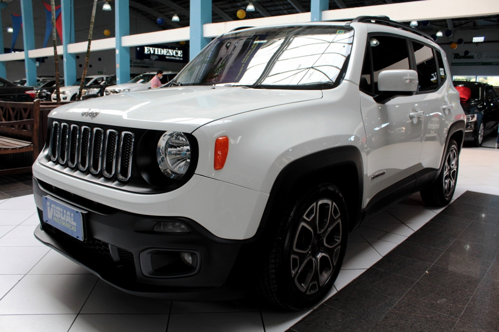 JEEP RENEGADE 1.8 LONGITUDE FLEX 4P AUTOMÁTICO - 2016 - BRANCO JEEP RENEGADE 1.8 LONGITUDE FLEX 4P AUTOMÁTICO - 2016 - BRANCO
