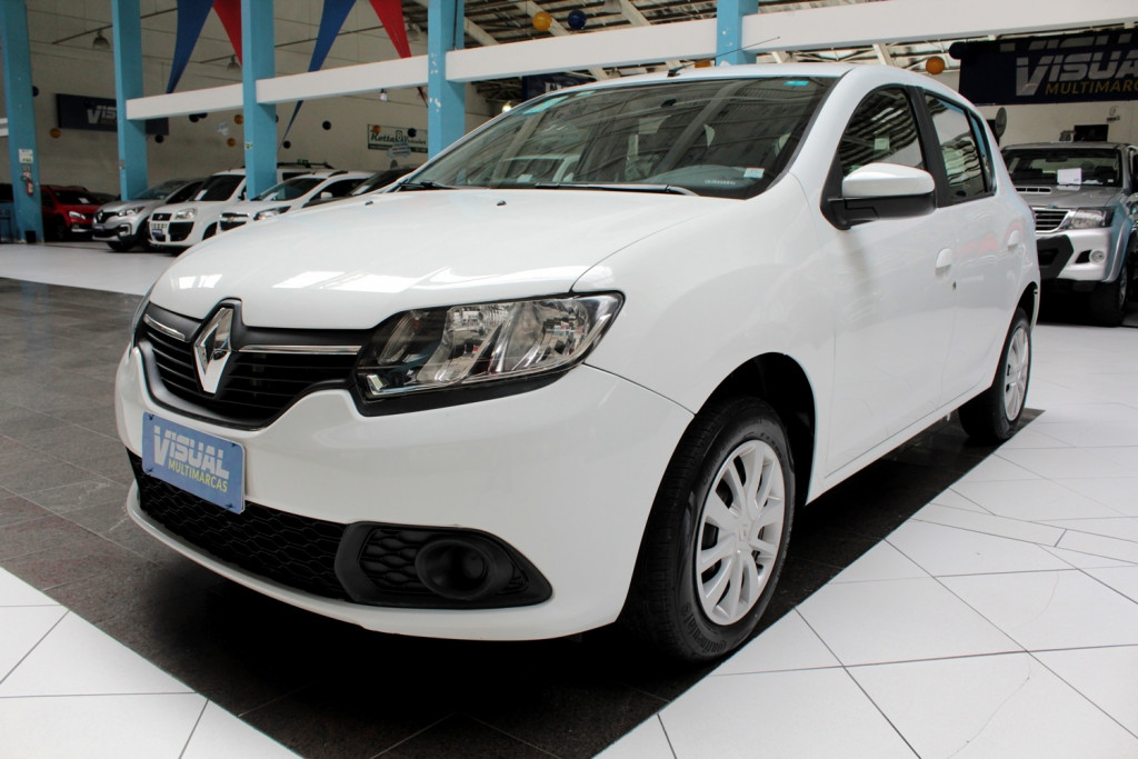 RENAULT SANDERO 1.6 EXPRESSION FLEX 4P MANUAL - 2017 - BRANCO RENAULT SANDERO 1.6 EXPRESSION FLEX 4P MANUAL - 2017 - BRANCO