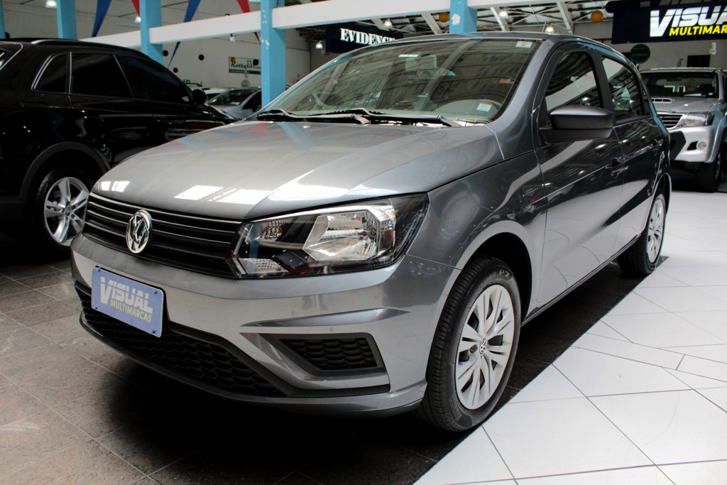 VOLKSWAGEN GOL 1.6 4P MANUAL - 2019 - CINZA VOLKSWAGEN GOL 1.6 4P MANUAL - 2019 - CINZA