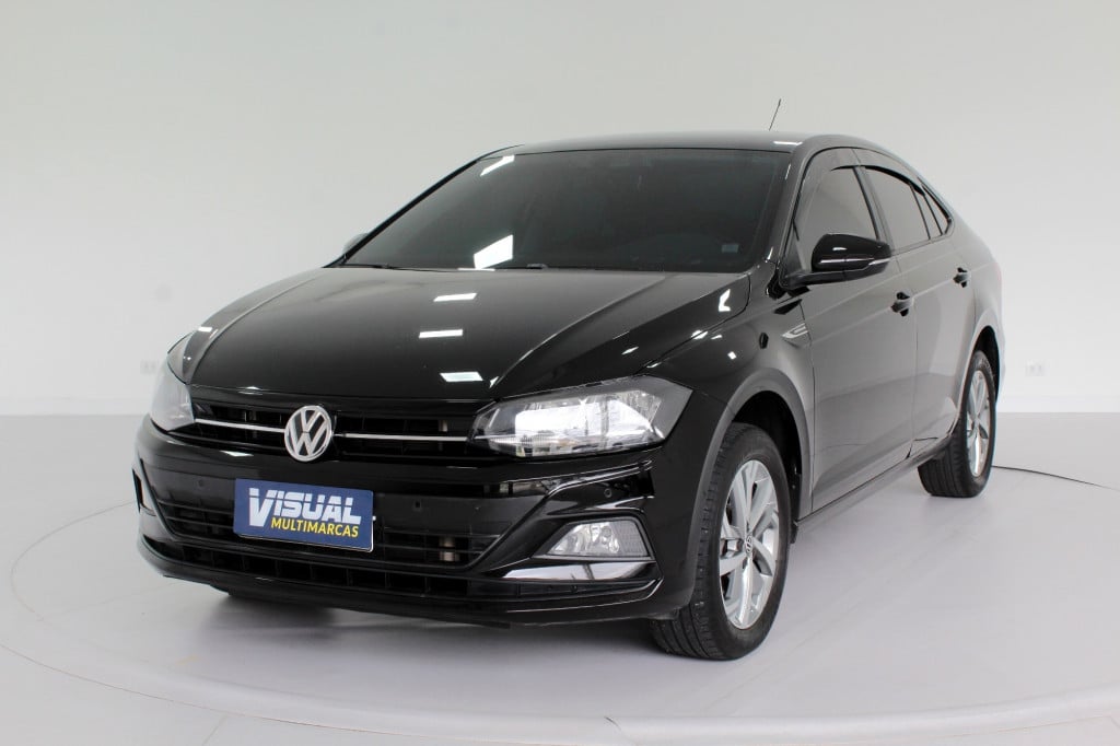 VOLKSWAGEN VIRTUS COMFORTLINE 1.0 200 TSI AUTOMÁTICO 6M - 2019 - PRETO VOLKSWAGEN VIRTUS COMFORTLINE 1.0 200 TSI AUTOMÁTICO 6M - 2019 - PRETO