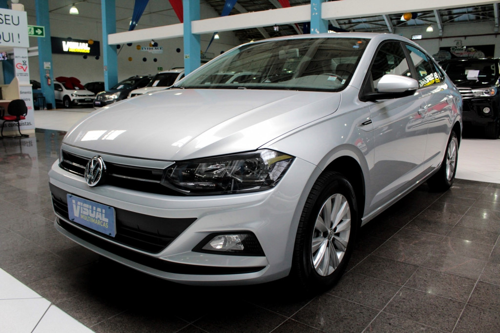 VOLKSWAGEN VIRTUS 1.0 200 TSI COMFORTLINE AUTOMÁTICO 6M - 2019 - PRATA VOLKSWAGEN VIRTUS 1.0 200 TSI COMFORTLINE AUTOMÁTICO 6M - 2019 - PRATA