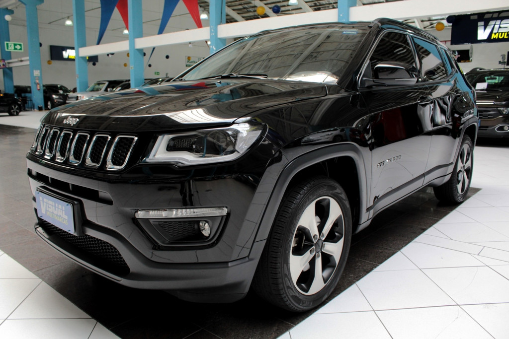 JEEP COMPASS 2.0 LONGITUDE FLEX AUTOMÁTICO 6M - 2018 - PRETO JEEP COMPASS 2.0 LONGITUDE FLEX AUTOMÁTICO 6M - 2018 - PRETO