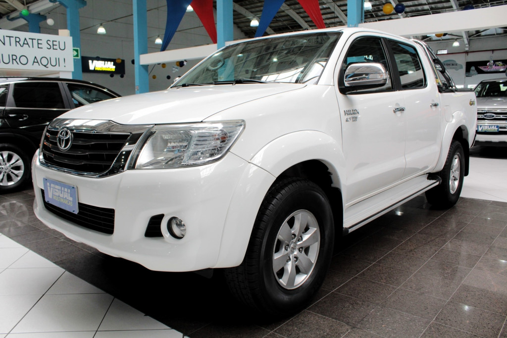 TOYOTA HILUX 2.7 SRV 4X4 CD FLEX 4P AUTOMÁTICO - 2014 - BRANCO TOYOTA HILUX 2.7 SRV 4X4 CD FLEX 4P AUTOMÁTICO - 2014 - BRANCO