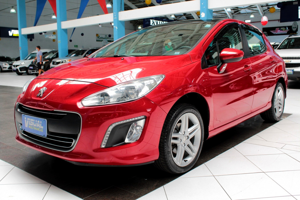 PEUGEOT 308 1.6 ACTIVE FLEX 4P MANUAL - 2015 - VERMELHO PEUGEOT 308 1.6 ACTIVE FLEX 4P MANUAL - 2015 - VERMELHO