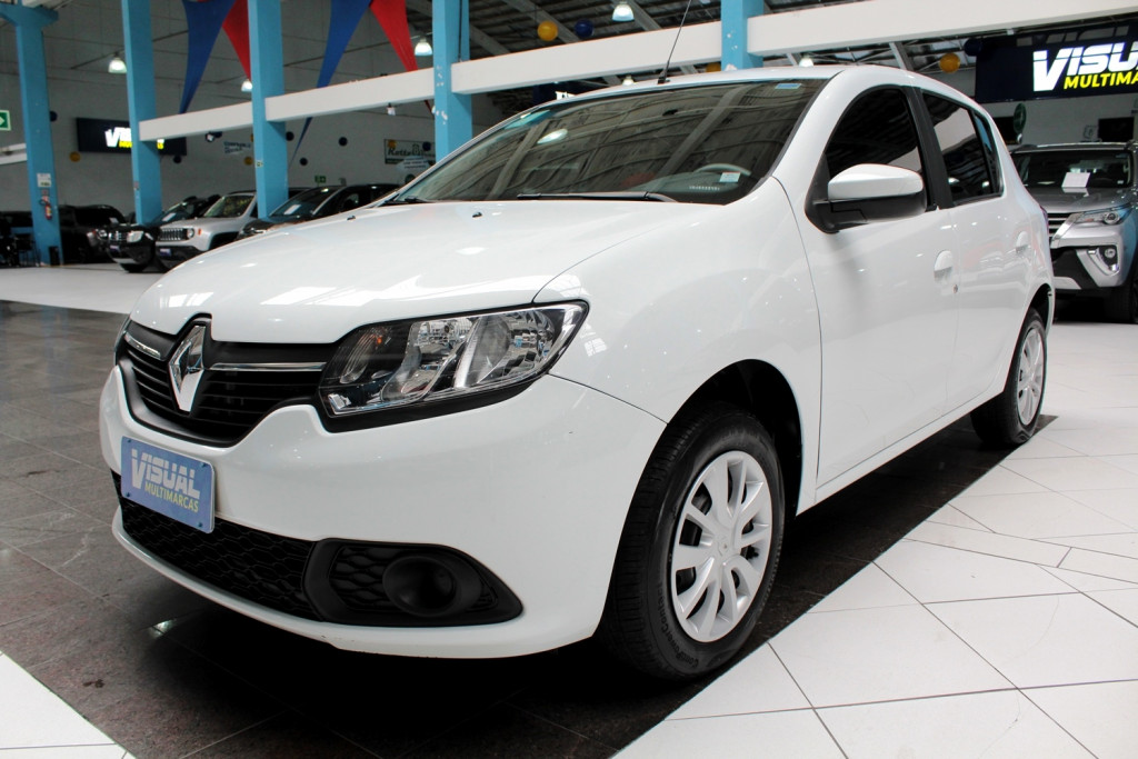 RENAULT SANDERO 1.6 EXPRESSION FLEX 4P MANUAL - 2017 - BRANCO RENAULT SANDERO 1.6 EXPRESSION FLEX 4P MANUAL - 2017 - BRANCO
