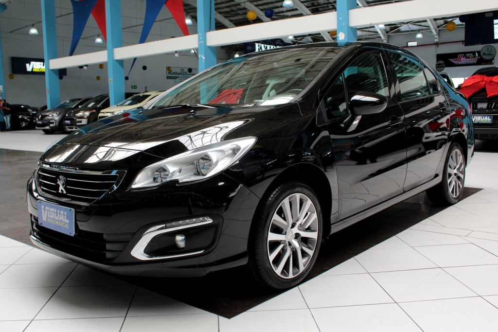 PEUGEOT 408 2.0 ALLURE FLEX 4P AUTOMÁTICO 6M - 2016 - PRETO PEUGEOT 408 2.0 ALLURE FLEX 4P AUTOMÁTICO 6M - 2016 - PRETO