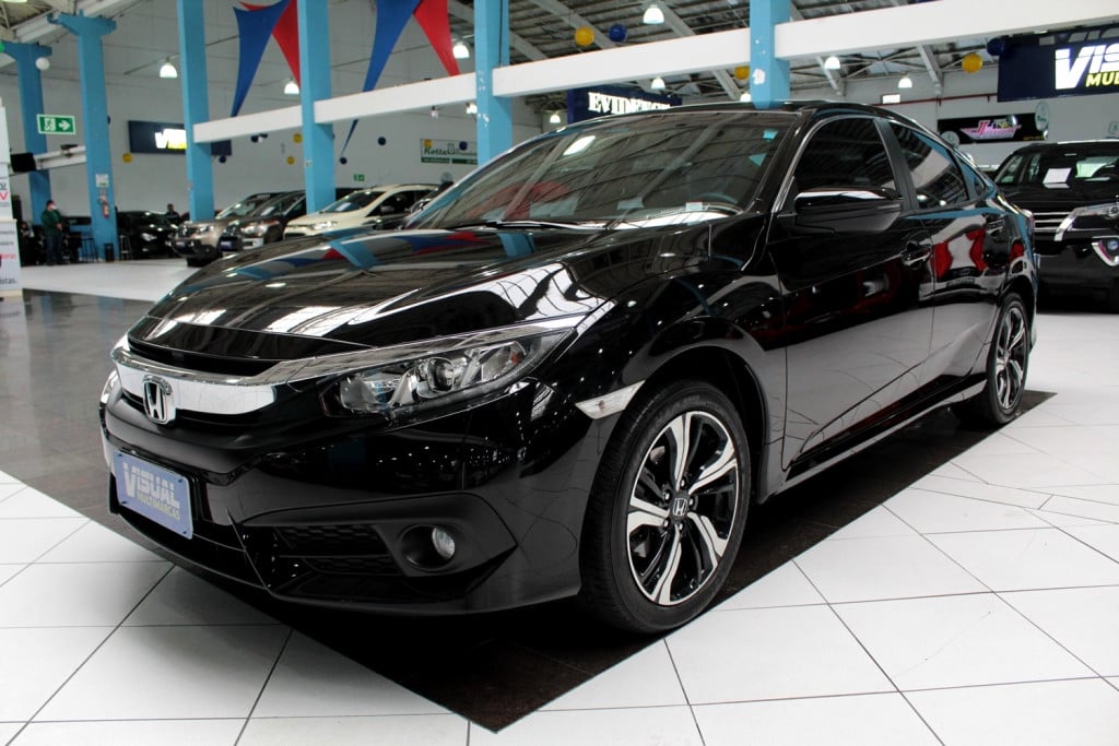 HONDA CIVIC 2.0 EX FLEX 4P AUTOMÁTICO CVT 7M - 2017 - PRETO HONDA CIVIC 2.0 EX FLEX 4P AUTOMÁTICO CVT 7M - 2017 - PRETO