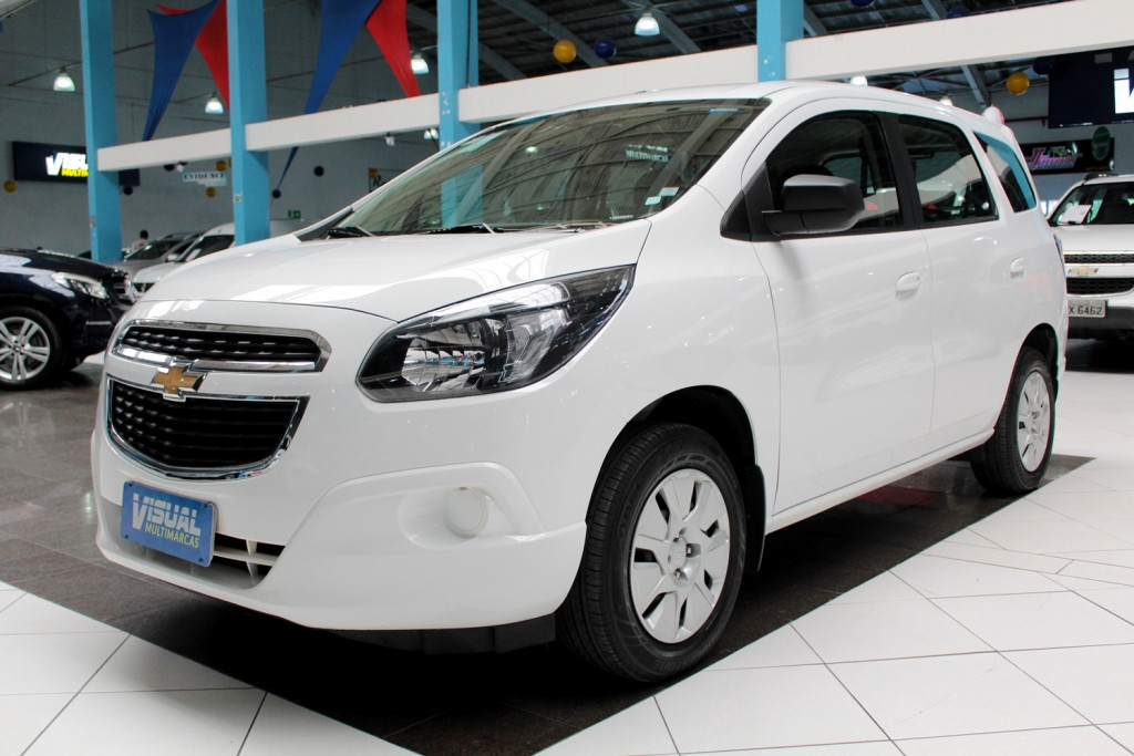CHEVROLET SPIN 1.8 LS FLEX 4P MANUAL 6M - 2018 - BRANCO CHEVROLET SPIN 1.8 LS FLEX 4P MANUAL 6M - 2018 - BRANCO
