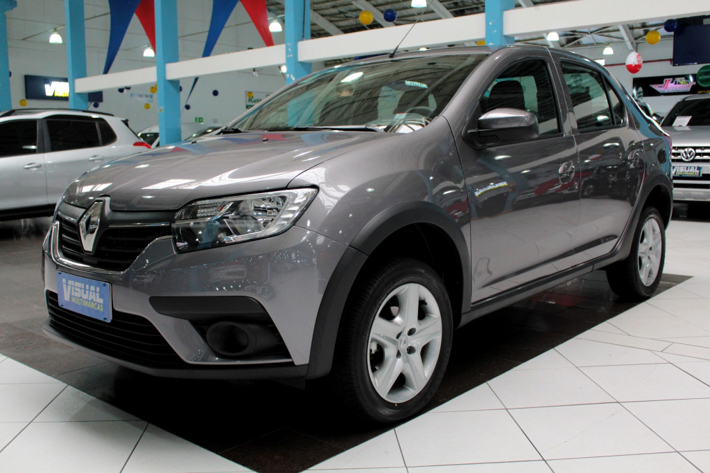 RENAULT LOGAN 1.6 ZEN FLEX 4P AUTOMÁTICO CVT 6M - 2020 - CINZA RENAULT LOGAN 1.6 ZEN FLEX 4P AUTOMÁTICO CVT 6M - 2020 - CINZA