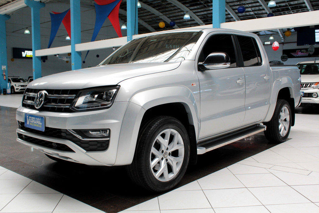 VOLKSWAGEN AMAROK 3.0 V6 HIGHLINE TURBO DIESEL 4X4 CD AUTOMÁTICO 8M - 2019 - PRATA VOLKSWAGEN AMAROK 3.0 V6 HIGHLINE TURBO DIESEL 4X4 CD AUTOMÁTICO 8M - 2019 - PRATA