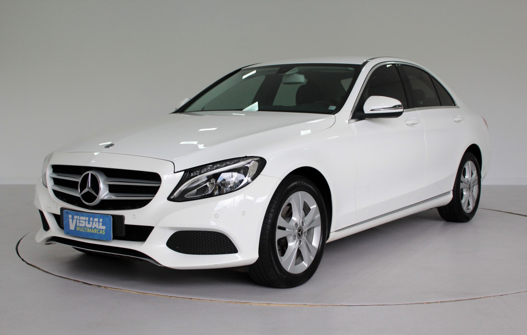 MERCEDES-BENZ C 180 1.6 TURBO FLEX 4P AUTOMÁTICO 9M - 2018 - BRANCO MERCEDES-BENZ C 180 1.6 TURBO FLEX 4P AUTOMÁTICO 9M - 2018 - BRANCO