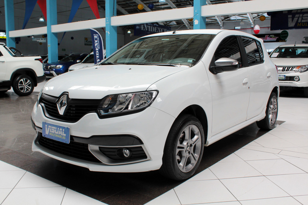 RENAULT SANDERO 1.6 GT LINE FLEX 4P MANUAL - 2018 - BRANCO RENAULT SANDERO 1.6 GT LINE FLEX 4P MANUAL - 2018 - BRANCO