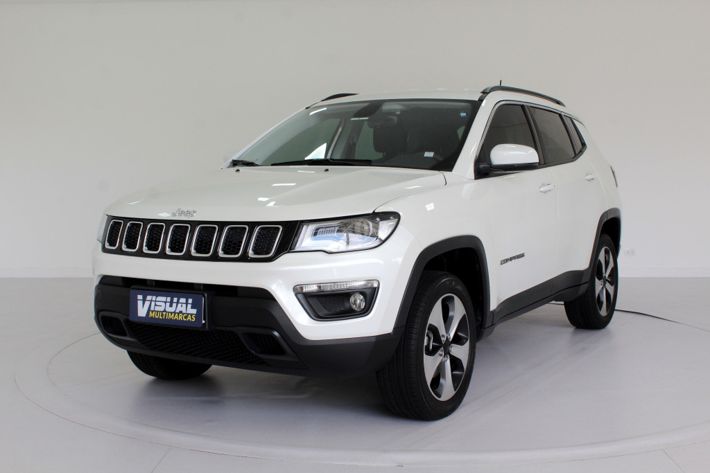 JEEP COMPASS 2.0 LONGITUDE TURBO DIESEL 4X4 4P AUTOMÁTICO 9M - 2018 - BRANCO PÉROLA JEEP COMPASS 2.0 LONGITUDE TURBO DIESEL 4X4 4P AUTOMÁTICO 9M - 2018 - BRANCO PÉROLA