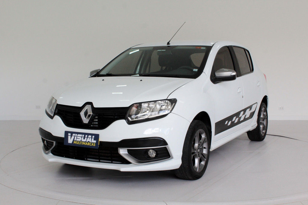 RENAULT SANDERO 1.6 GT LINE FLEX 4P MANUAL - 2017 - BRANCO RENAULT SANDERO 1.6 GT LINE FLEX 4P MANUAL - 2017 - BRANCO