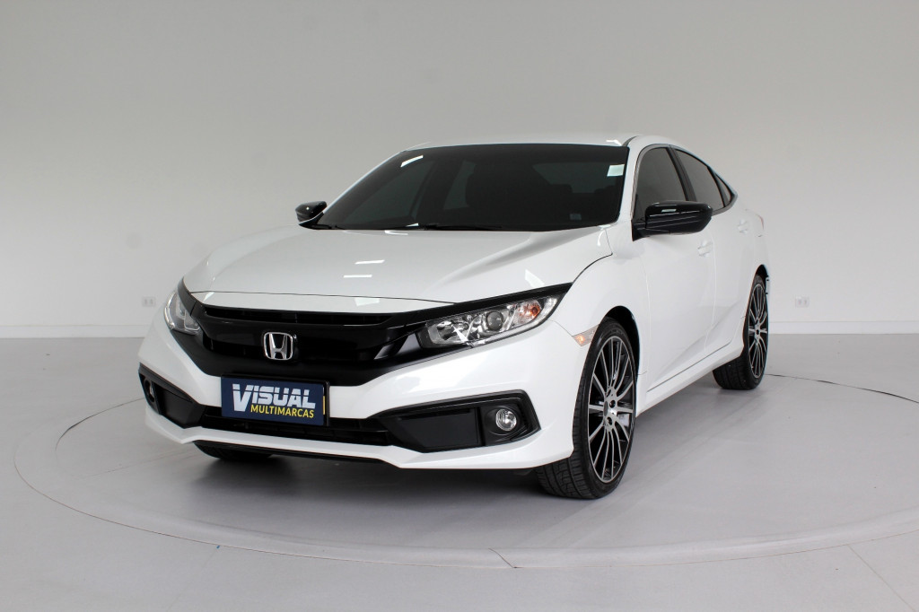 HONDA CIVIC 2.0 SPORT 4P AUTOMÁTICO CVT 7M - 2020 - BRANCO HONDA CIVIC 2.0 SPORT 4P AUTOMÁTICO CVT 7M - 2020 - BRANCO