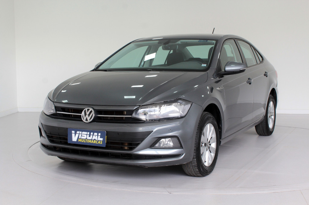 VOLKSWAGEN VIRTUS 1.0 200 TSI COMFORTLINE AUTOMÁTICO 6M - 2019 - CINZA VOLKSWAGEN VIRTUS 1.0 200 TSI COMFORTLINE AUTOMÁTICO 6M - 2019 - CINZA