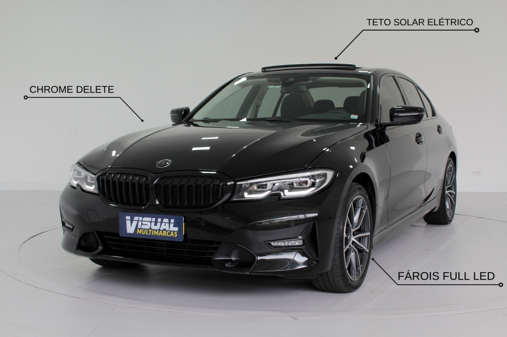 BMW 320i 2.0 TURBO SPORT GP 4P AUTOMÁTICO 8M - 2020 - PRETO BMW 320i 2.0 TURBO SPORT GP 4P AUTOMÁTICO 8M - 2020 - PRETO