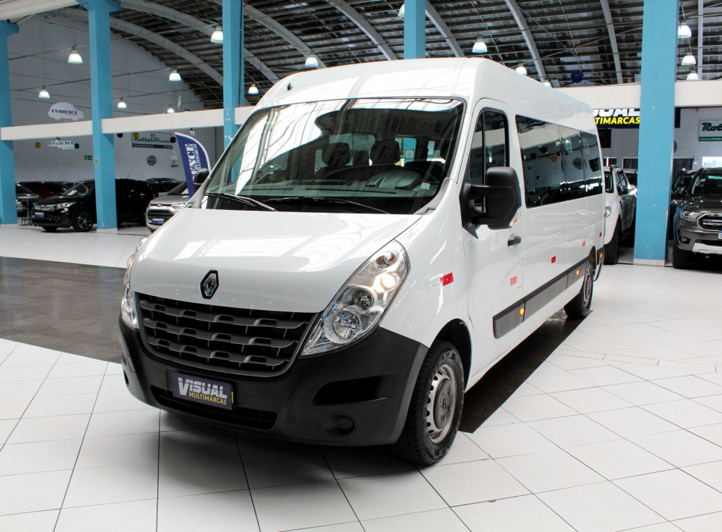 RENAULT MASTER 2.3 MINIBUS EXECUTIVE TURBO DIESEL 16L 3P MANUAL 6M - 2019 - BRANCO RENAULT MASTER 2.3 MINIBUS EXECUTIVE TURBO DIESEL 16L 3P MANUAL 6M - 2019 - BRANCO