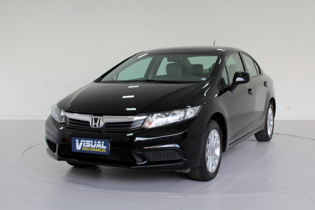 HONDA CIVIC 1.8 LXS FLEX 4P AUTOMÁTICO 5M - 2013 - PRETO HONDA CIVIC 1.8 LXS FLEX 4P AUTOMÁTICO 5M - 2013 - PRETO