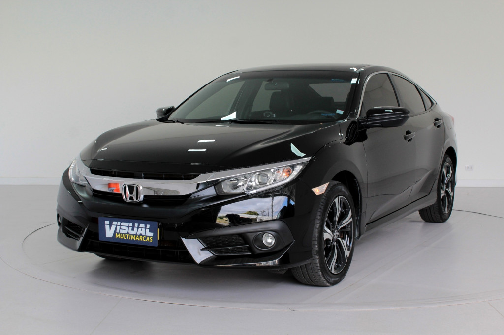 HONDA CIVIC 2.0 EX FLEX 4P AUTOMÁTICO CVT 7M - 2018 - PRETO HONDA CIVIC 2.0 EX FLEX 4P AUTOMÁTICO CVT 7M - 2018 - PRETO