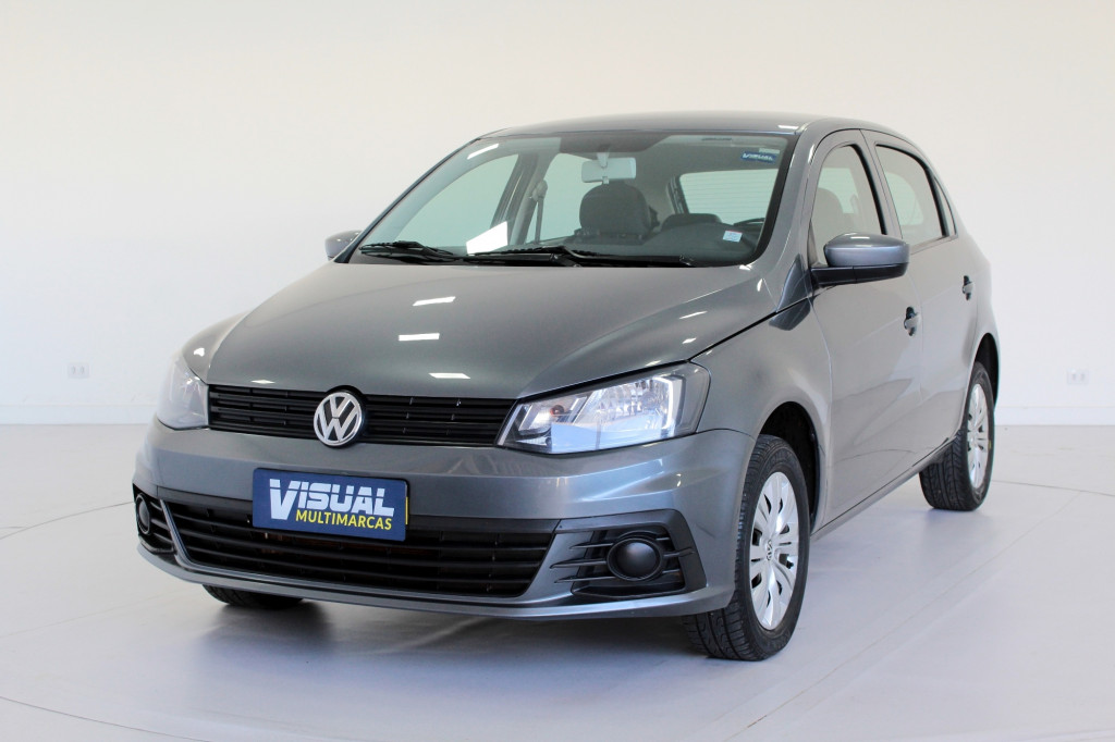 VOLKSWAGEN GOL 1.6 TRENDLINE FLEX 4P MANUAL - 2018 - CINZA VOLKSWAGEN GOL 1.6 TRENDLINE FLEX 4P MANUAL - 2018 - CINZA