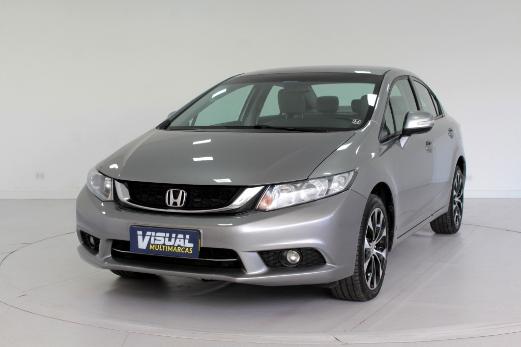 HONDA CIVIC 2.0 LXR FLEX 4P AUTOMÁTICO 5M - 2016 - CINZA HONDA CIVIC 2.0 LXR FLEX 4P AUTOMÁTICO 5M - 2016 - CINZA