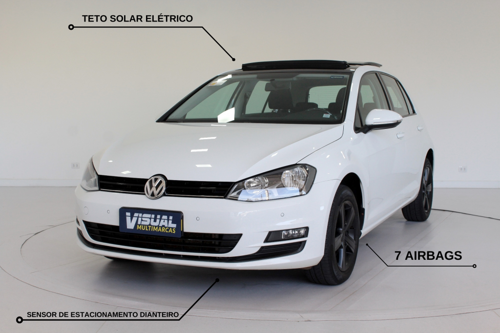 VOLKSWAGEN GOLF 1.0 TSI COMFORTLINE TOTAL FLEX 4P MANUAL 6M - 2017 - BRANCO VOLKSWAGEN GOLF 1.0 TSI COMFORTLINE TOTAL FLEX 4P MANUAL 6M - 2017 - BRANCO
