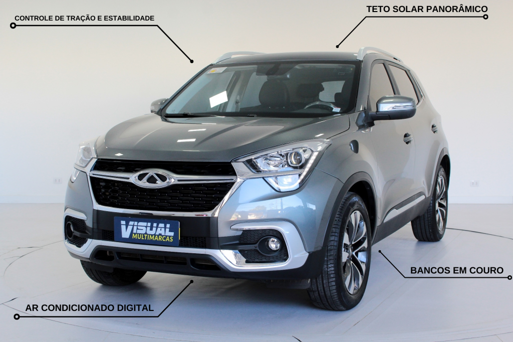 CHERY TIGGO 5X TXS FLEX AUTOMÁTIZADO 6M - 2020 - CINZA CHERY TIGGO 5X TXS FLEX AUTOMÁTIZADO 6M - 2020 - CINZA