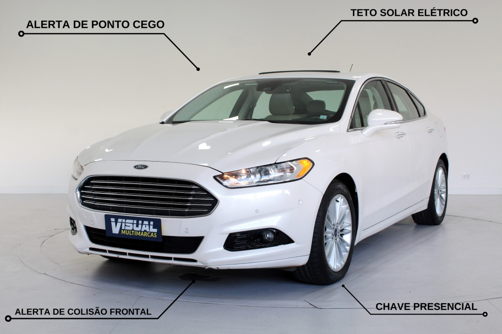 FORD FUSION 2.0 TITANIUM AWD 4P AUTOMÁTICO 6M - 2016 - BRANCO FORD FUSION 2.0 TITANIUM AWD 4P AUTOMÁTICO 6M - 2016 - BRANCO