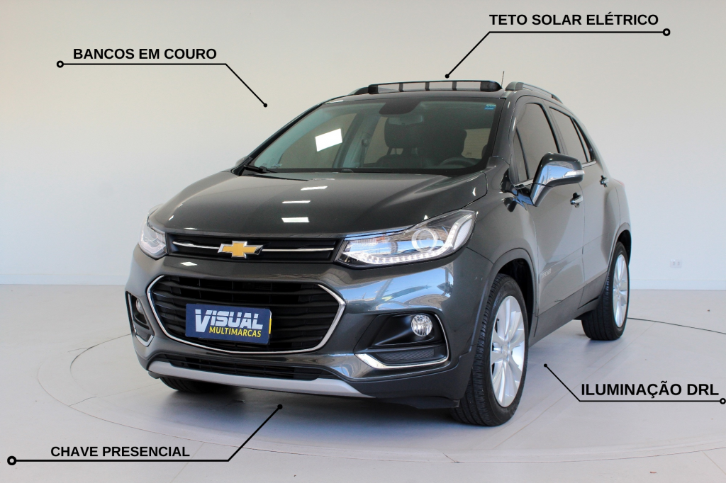 CHEVROLET TRACKER 1.4 TURBO PREMIER FLEX AUTOMÁTICO 6M - 2018 - CINZA CHEVROLET TRACKER 1.4 TURBO PREMIER FLEX AUTOMÁTICO 6M - 2018 - CINZA