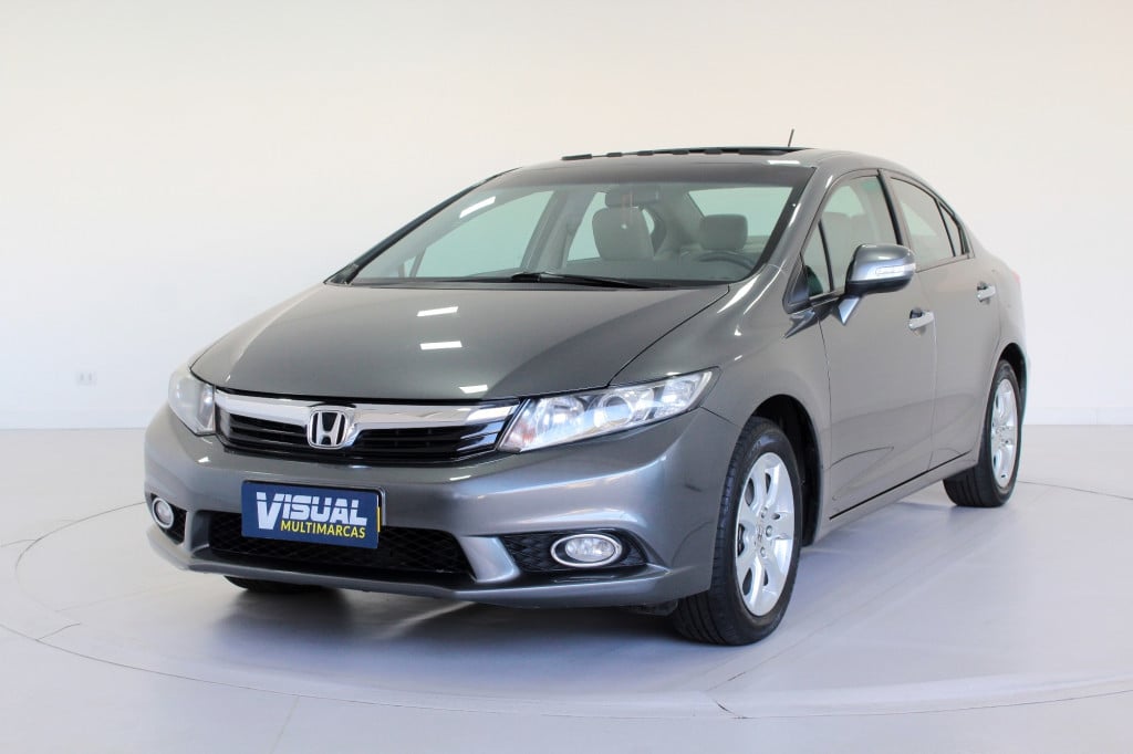 HONDA CIVIC 2.0 EXR GNV 4P AUTOMÁTICO 5M - 2014 - CINZA HONDA CIVIC 2.0 EXR GNV 4P AUTOMÁTICO 5M - 2014 - CINZA