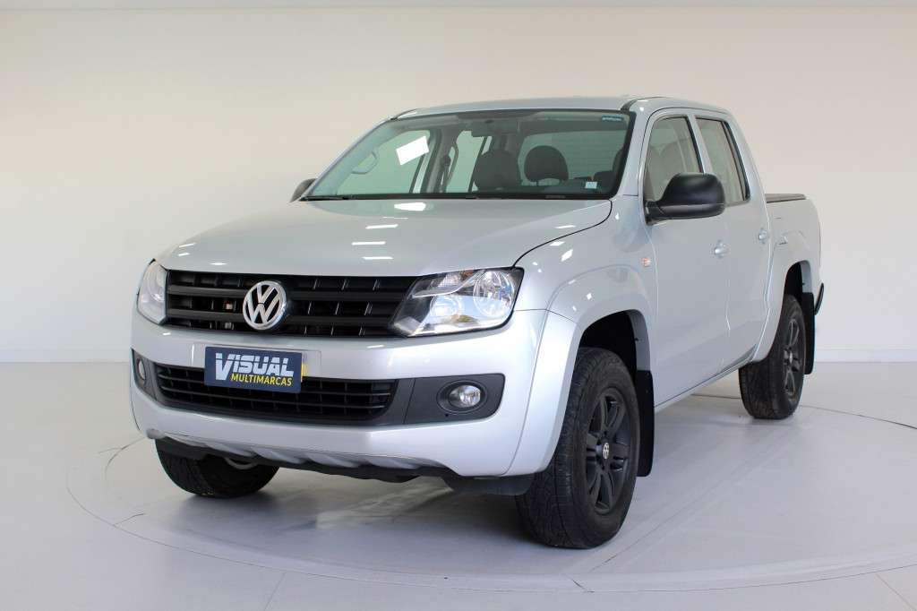 VOLKSWAGEN AMAROK 2.0 TRENDLINE 4X4 CD TURBO DIESEL 4P AUTOMÁTICO 8M - 2014 - PRATA VOLKSWAGEN AMAROK 2.0 TRENDLINE 4X4 CD TURBO DIESEL 4P AUTOMÁTICO 8M - 2014 - PRATA