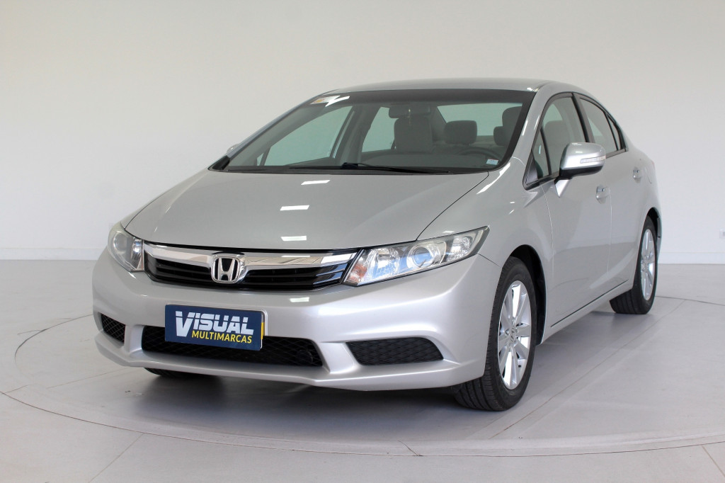 HONDA CIVIC 1.8 LXL FLEX AUTOMATICO 5M - 2012 - PRATA HONDA CIVIC 1.8 LXL FLEX AUTOMATICO 5M - 2012 - PRATA