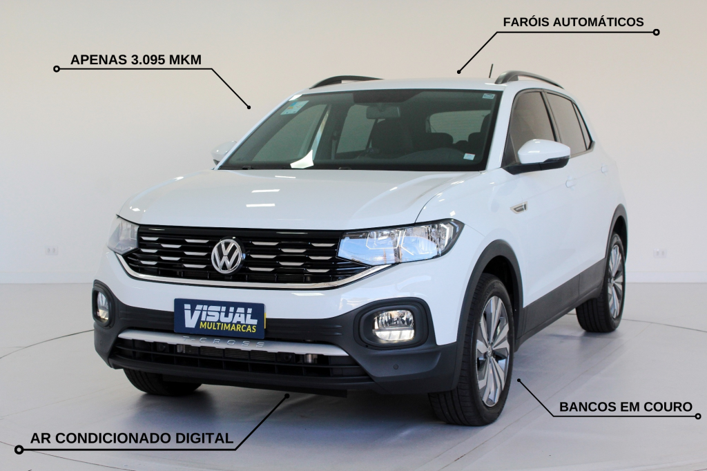 VOLKSWAGEN T-CROSS 1.0 200 TSI COMFORTLINE FLEX AUTOMÁTICO 6M - 2020 - BRANCO VOLKSWAGEN T-CROSS 1.0 200 TSI COMFORTLINE FLEX AUTOMÁTICO 6M - 2020 - BRANCO