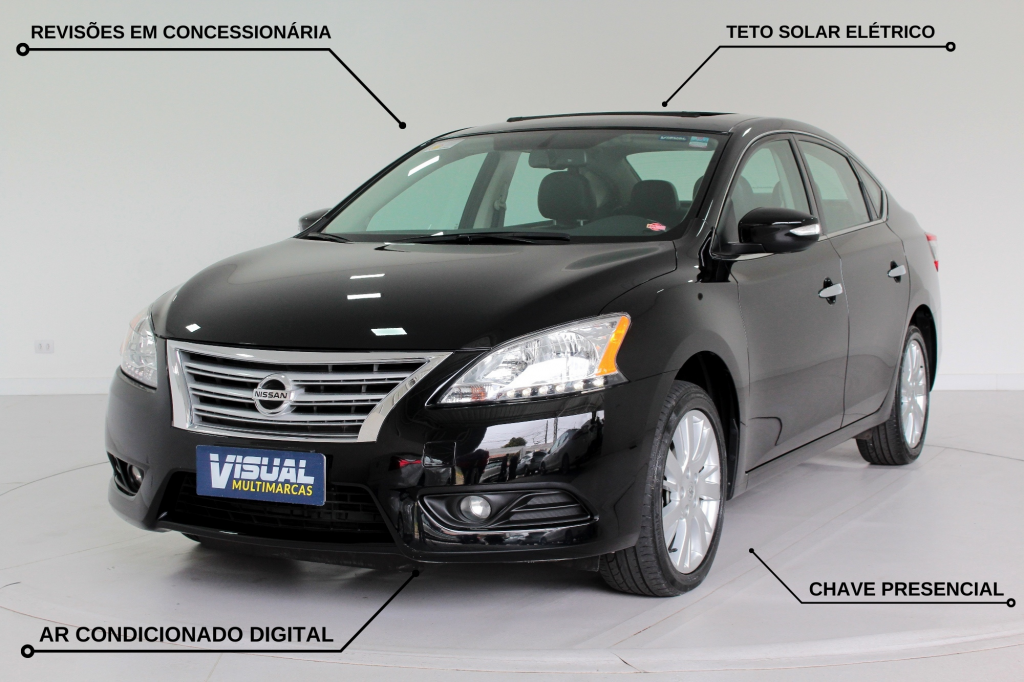 NISSAN SENTRA 2.0 SL FLEX AUTOMÁTICO CVT - 2014 - PRETO NISSAN SENTRA 2.0 SL FLEX AUTOMÁTICO CVT - 2014 - PRETO