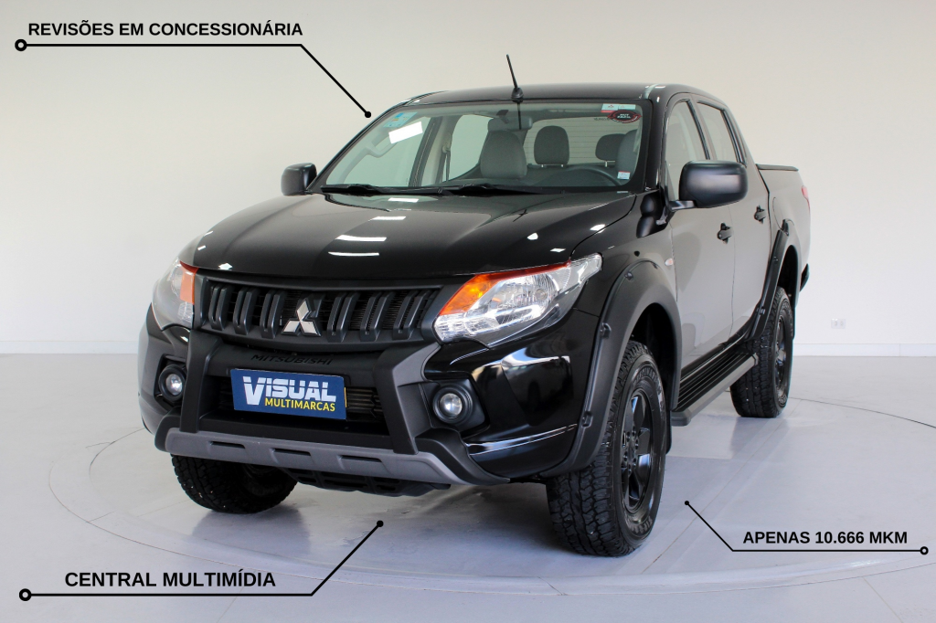 MITSUBISHI L200 TRITON 2.4 SPORT OUTDOOR GLX TURBO DIESEL CD 4X4 MANUAL 6M - 2021 - PRETO MITSUBISHI L200 TRITON 2.4 SPORT OUTDOOR GLX TURBO DIESEL CD 4X4 MANUAL 6M - 2021 - PRETO