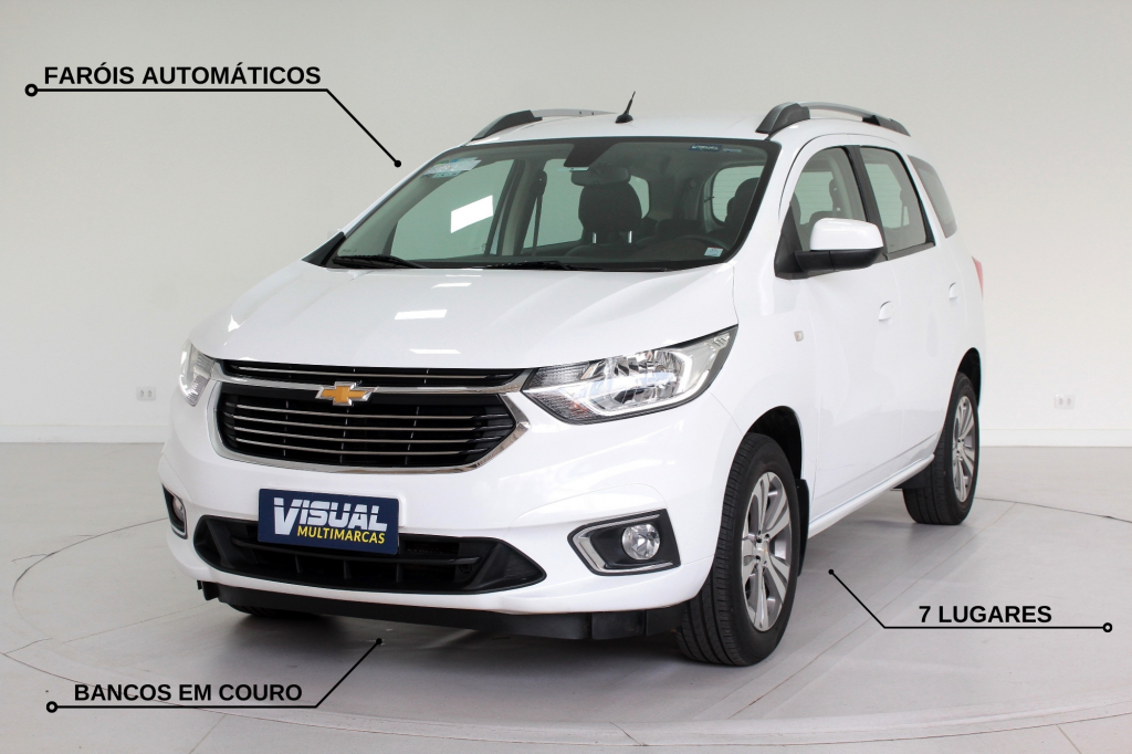 CHEVROLET SPIN 1.8 LTZ FLEX 4P 7L AUTOMÁTICO 6M - 2019 - BRANCO CHEVROLET SPIN 1.8 LTZ FLEX 4P 7L AUTOMÁTICO 6M - 2019 - BRANCO