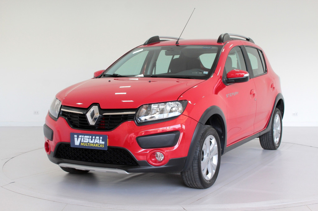 RENAULT SANDERO 1.6 STEPWAY FLEX MANUAL - 2018 - VERMELHO RENAULT SANDERO 1.6 STEPWAY FLEX MANUAL - 2018 - VERMELHO