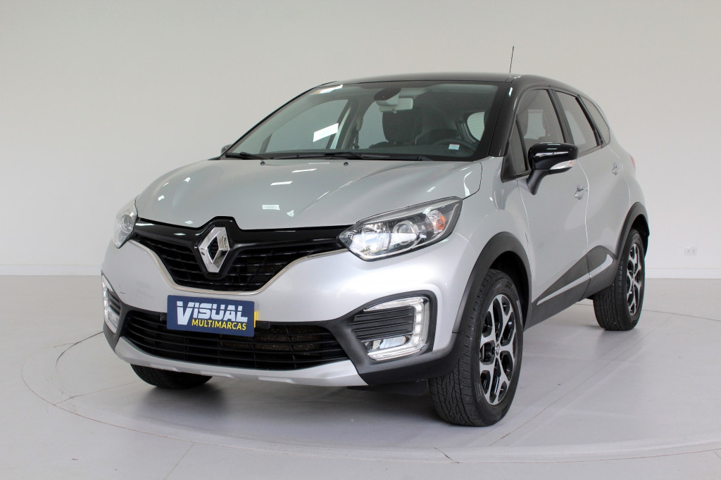 RENAULT CAPTUR 1.6 INTENSE FLEX AUTOMÁTICO CVT 6M - 2018 - PRATA RENAULT CAPTUR 1.6 INTENSE FLEX AUTOMÁTICO CVT 6M - 2018 - PRATA