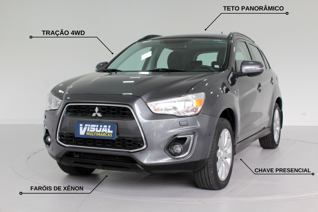 MITSUBISHI ASX 2.0 4WD 4P AUTOMÁTICO CVT 6M - 2015 - CINZA MITSUBISHI ASX 2.0 4WD 4P AUTOMÁTICO CVT 6M - 2015 - CINZA