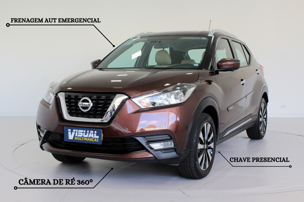 NISSAN KICKS 1.6 SL FLEX AUTOMÁTICO CVT - 2018 - MARROM NISSAN KICKS 1.6 SL FLEX AUTOMÁTICO CVT - 2018 - MARROM