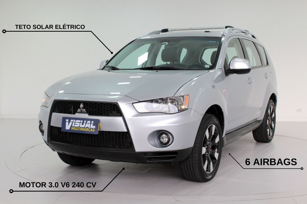 MITSUBISHI OUTLANDER 3.0 V6 4X4 AUTOMÁTICO 6M - 2011 - PRATA MITSUBISHI OUTLANDER 3.0 V6 4X4 AUTOMÁTICO 6M - 2011 - PRATA