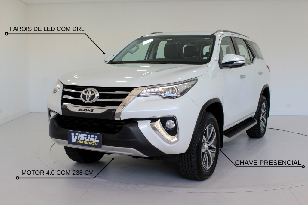 TOYOTA HILUX SW4 4.0 V6 SRX 4X4 7L AUTOMÁTICO 6M - 2016 - BRANCO PÉROLA TOYOTA HILUX SW4 4.0 V6 SRX 4X4 7L AUTOMÁTICO 6M - 2016 - BRANCO PÉROLA