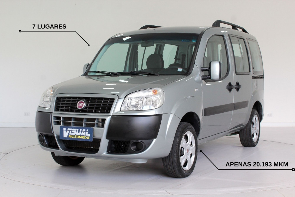 FIAT DOBLO 1.8 ESSENCE 7L FLEX MANUAL - 2015 - CINZA FIAT DOBLO 1.8 ESSENCE 7L FLEX MANUAL - 2015 - CINZA