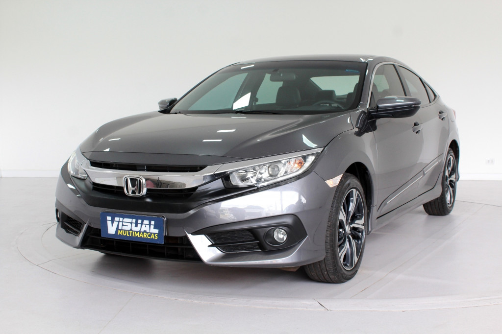HONDA CIVIC 2.0 EX FLEX AUTOMÁTICO CVT 7M - 2018 - CINZA HONDA CIVIC 2.0 EX FLEX AUTOMÁTICO CVT 7M - 2018 - CINZA