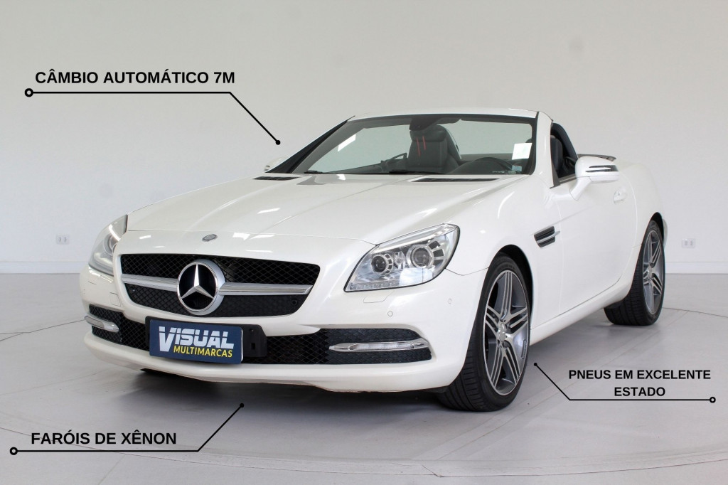 MERCEDES-BENZ SLK 200 1.8 TURBO AUTOMÁTICO 7M - 2012 - BRANCO PÉROLA MERCEDES-BENZ SLK 200 1.8 TURBO AUTOMÁTICO 7M - 2012 - BRANCO PÉROLA